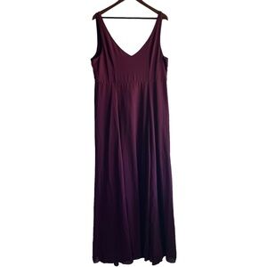 Women's Show Me Your Mum Burgundy Low Back Long Formal Dress